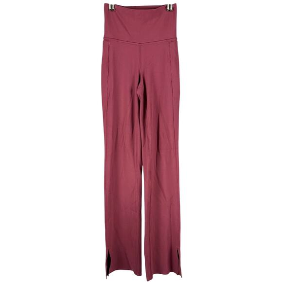 Athleta Transcend Stash Crop Straight Leg Berry Rose Women's Size XXS NWT - Picture 3 of 12